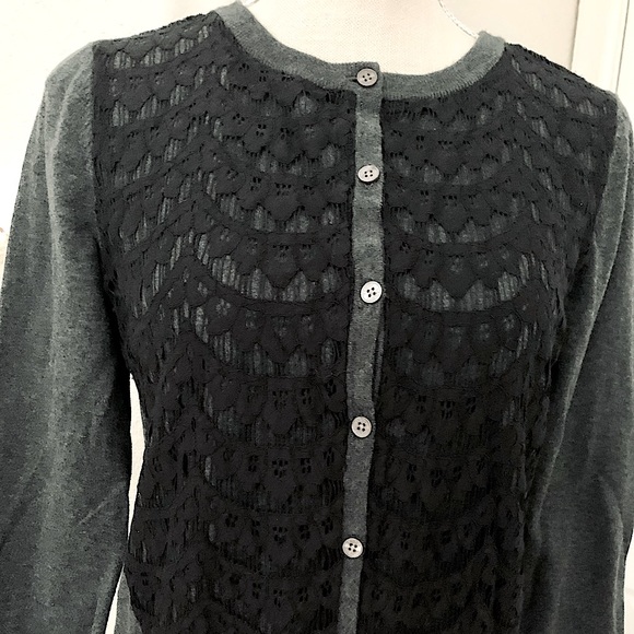 VINCE CAMUTO Cardigan w/ Lace Front - Picture 7 of 15